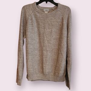 L.L. Bean Men's Crewneck Sweater - Tan